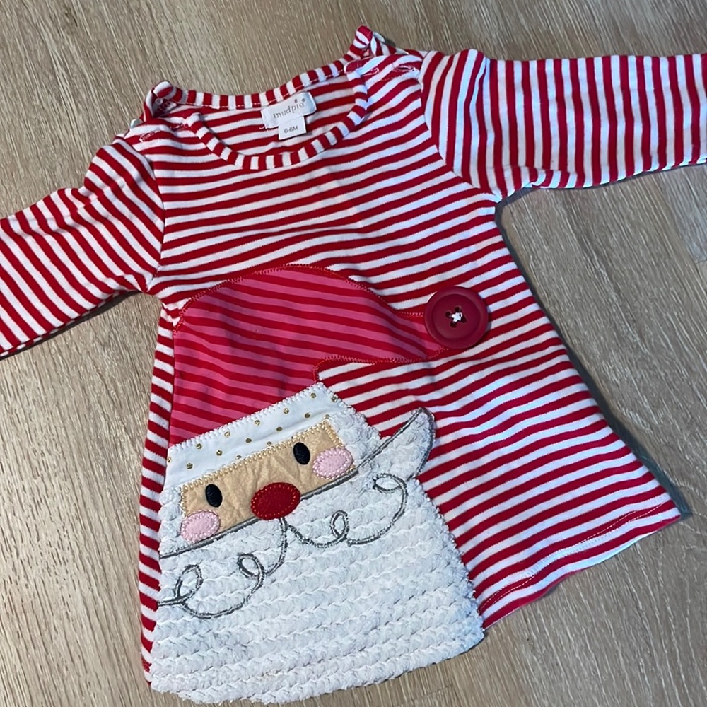 Mud Pie Santa Dress 0-6